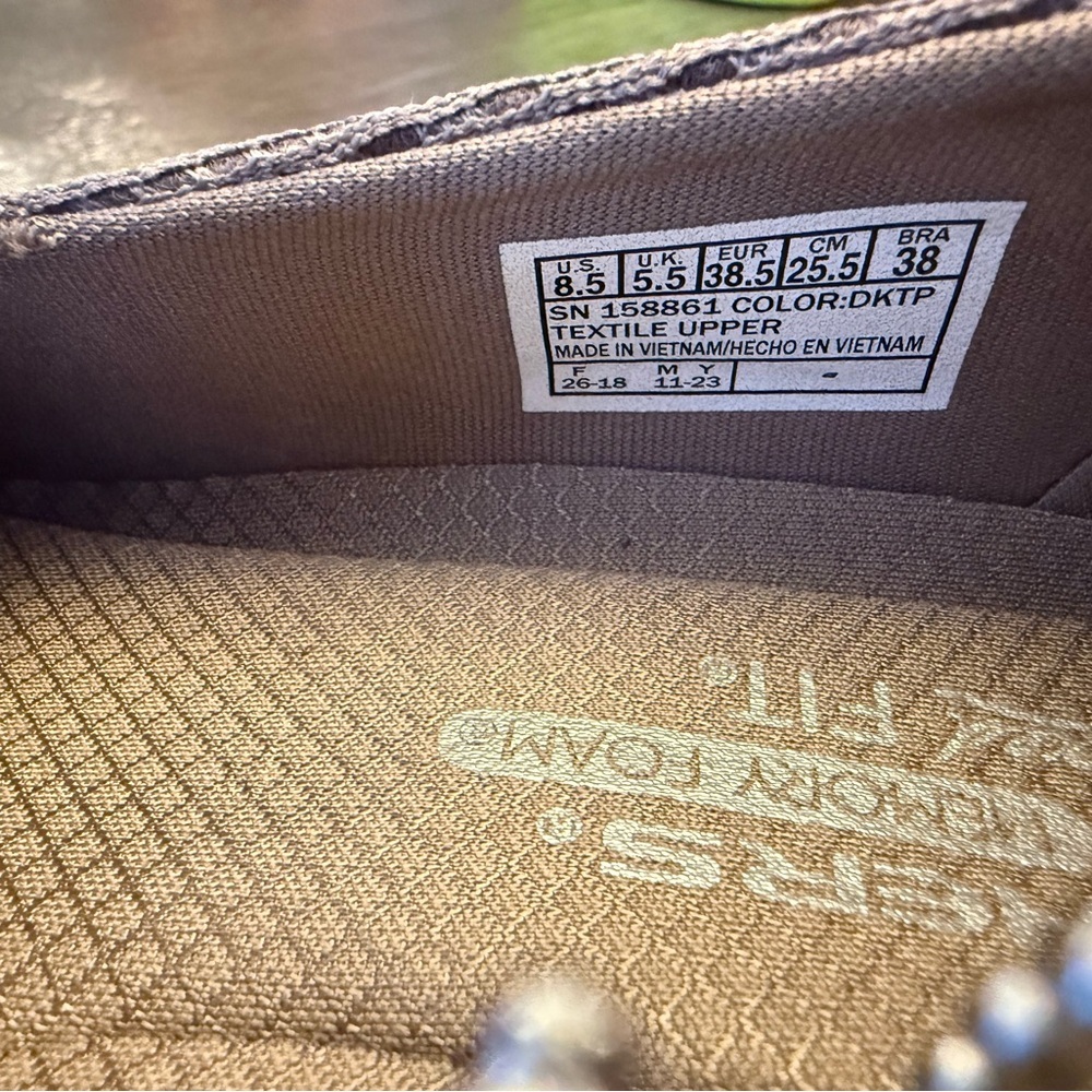 Skechers Relaxed Fit Slip-On Flats in Mauve - Picture 4 of 4